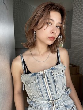 サイン 渋谷(SIGN) レイヤーカットイヤリングカラーインナーカラーケアブリーチ