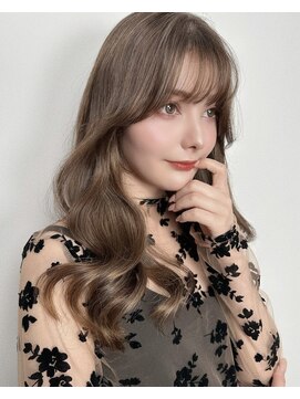 バイオレット 表参道店(Violet) ブリーチ無しチョコレートブラウン韓国ヘア顔周り2way前髪