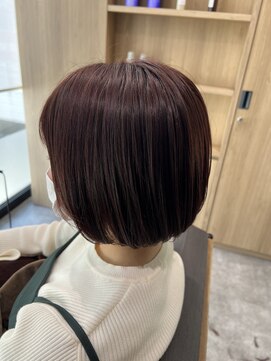 テラスヘアラボ 新潟駅南(TERRACEhairLab.) 【春色】ころんとミニボブ