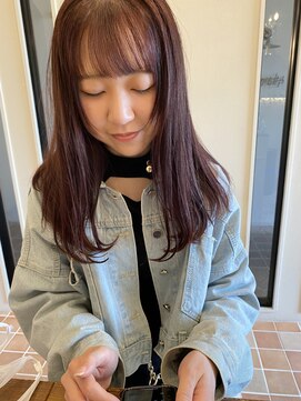 ブルー(BLUE) ナチュラル姫カット