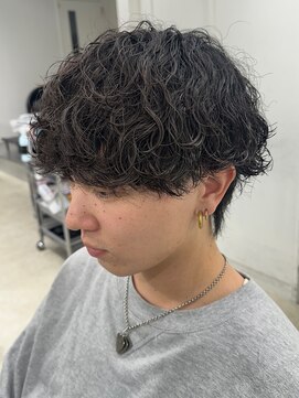 フィフス 名駅(fifth) 再現性高い波巻きスパイラルパーマ×刈り上げマッシュ