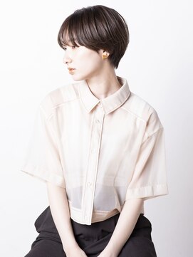 アロア 登戸店(Aloa) ショートカット×ひし形ショートボブ×前髪あり