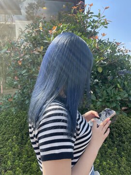 ブランシェ 高蔵寺店(BRANCHE) ブリーチ1回で作るブルーカラー