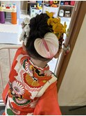 七五三　シニオンアレンジ