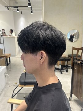 ビューバイネオリーブ 用賀店(Beau'r by neolive) ベリーショートウルフアッシュブラックカルマパーマ《用賀》