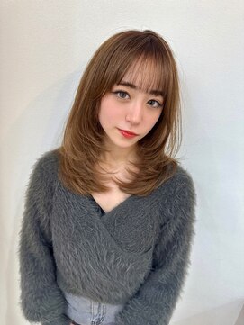 ディーバ 池袋東口(D.I.E.V.A) 20代30代40代大人ワンカールレイヤーカット暖色系艶カラー