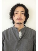 マッシュウルフ前髪なしブラックフェミニンビジュアル系寝ぐせ
