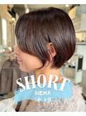 ひし形シルエット/ひし形ショート/上品ショート/大人ショート