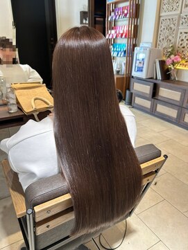 ヘアリゾート粋 ティガ 池袋店(tiga) うる艶ストレート/ナチュラルブラウン