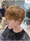 シャドウパーマ×シースルーマッシュ