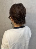 編み込みアレンジ♪*。