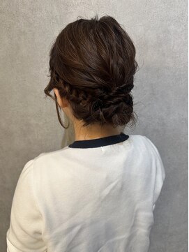 ウィスプ 赤羽店(wisp) 編み込みアレンジ♪*。