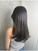 透明感カラーグレージュ