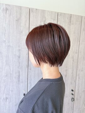 ヘアーリゾートノーブル(Hair Resort Noble) ショートボブ×レッドブラウン