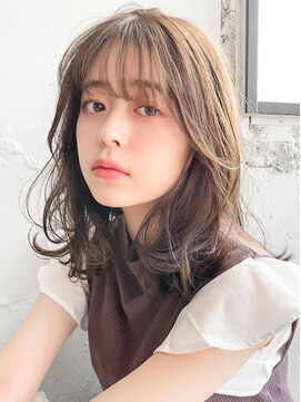 リヤン 表参道(lyann) 薄めバング前髪デジタルパーマシースルーバング#256f1013