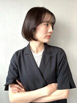 トワ バイ リンネ(Towa by Lin’ne)&nbsp;切りっぱなし小顔ボブ/丸みショートボブ/顔まわりレイヤー