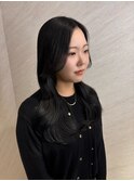 韓国レイヤーカット×暗髪カラー×髪質改善