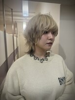 シダミノオ(sida MINOH)&nbsp;ハイトーンウルフ/エンドカラー/ホワイトブロンド