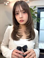 イヴォーク トーキョー(EVOKE TOKYO) 似合わせカット艶髪ミディアムレイヤー顔まわりカット