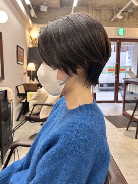 ルックアット(Look at) 【Look at】レイヤーボブ似合わせカット着物ヘアダークアッシュ