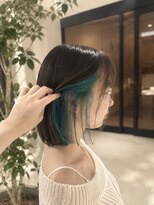 クララ ヒロシマ(CLALA Hiroshima) インナーカラー/切りっぱなしボブ/髪質改善トリートメント