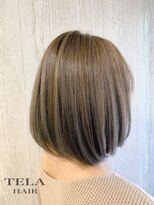 テーラヘアー 北越谷店(TELA HAIR)&nbsp;柔らかい透け感たっぷりスリークボブ【TELA HAIR】