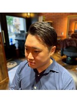 ハナテンベース(HANATEN BASE) ビジネスサイドパート×大人メンズヘア_メンズショート