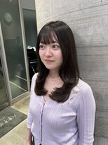 六本木美容室 ヒロオ(HIROO)&nbsp;寒色系カラー×顔周りレイヤー