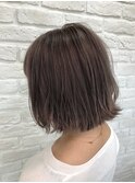 ラベンダーグレージュボブ