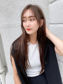 フラッグ ヘアー 天神西通り店(Flag HAIR) シースルーバングと顔まわりが可愛いロング☆