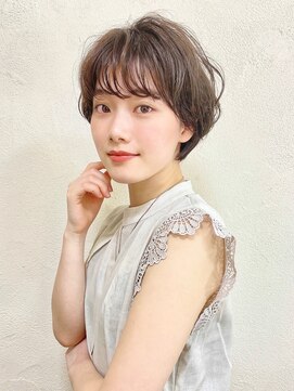 ハウスアンドヘアーワークス(House&Hair works) 前髪長め大人小顔ショート30代40代50代 藤沢