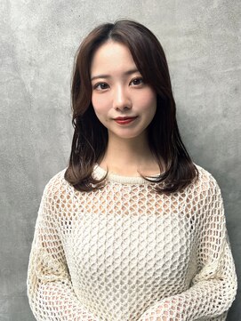 ロンド ストラーダ 心斎橋(Lond strada) 韓国前髪顔周りロング×インナーグレージュ[心斎橋/髪質改善]