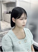 タッセルボブ 韓国ヘア