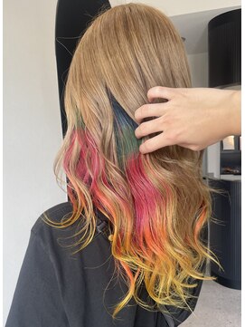 アンドアイズム(and.I'sm) レインボーカラー/ミルクティベージュ[ベビーピンク/20代]