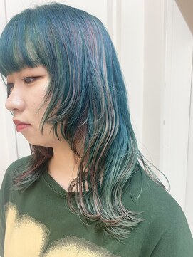 オンザ(ONTHE) 恐竜みたいなデザインカラーミディアムウルフ