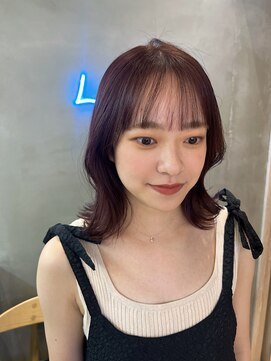 ロンドアジュール 横浜(Lond azur) ブリーチなしカシスカラー