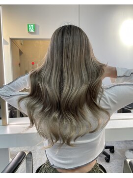 ブレンド 渋谷(BLend) ハイライトカラーマチルダボブインナーグレージュ前髪