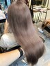 【トレンド】全体ブリーチ+透明感カラー+髪質改善トリートメント[静岡/鷹匠]