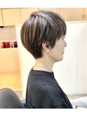 似合わせカット　大人マッシュショート