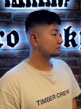 ブロートーキョーバーバーショップ 神田店(Bro Tokyo BARBERSHOP) 【神田】スキンフェード　ソフトモヒカンスタイル