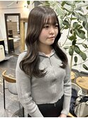 韓国ヘアヨシンモリ顔まわりレイヤーカットくびれ巻き都島