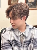 ヒロギンザバーバーショップ 大宮店(HIRO GINZA BARBER SHOP)&nbsp;パーマカラー　メンズ　ハイライト　メッシュ　大宮