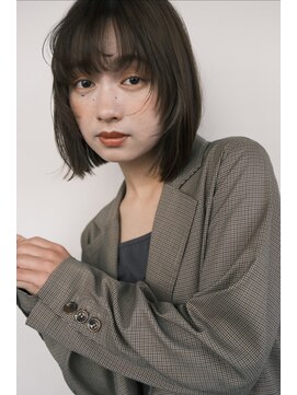 イルフレール(ill frere) ボブ　顔まわりレイヤー　前髪カット　ぱつっと　中津　豊崎