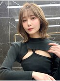 ザクザクレイヤーレイヤーカットグレージュブリーチ無し