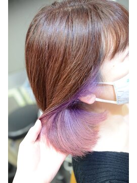 ポタム 東中野(potamu) 控えめ?ピンクグラデーションインナーカラー