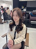 ハピネス 梅田茶屋町店(HAPPINESS)&nbsp;韓国ヘア/レイヤーカット/髪質改善/顔周りカット/ベージュ