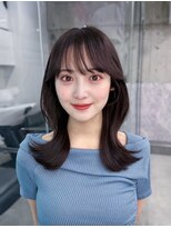 フィヴェント(Fivent) メルティカラー似合わせカットフェミニンロング韓国レイヤー