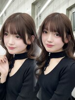 エヌアイ オモテサンドウ(ni omotesando)&nbsp;顔周りカット/ダークブラウン/似合わせカット　上野