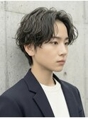 波巻きシャドウパーマメンズパーマ縦落ちパーマニュアンスパーマ