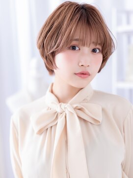 大人ガーリーオレンジゴールドプードルボブa上尾20代30代40代